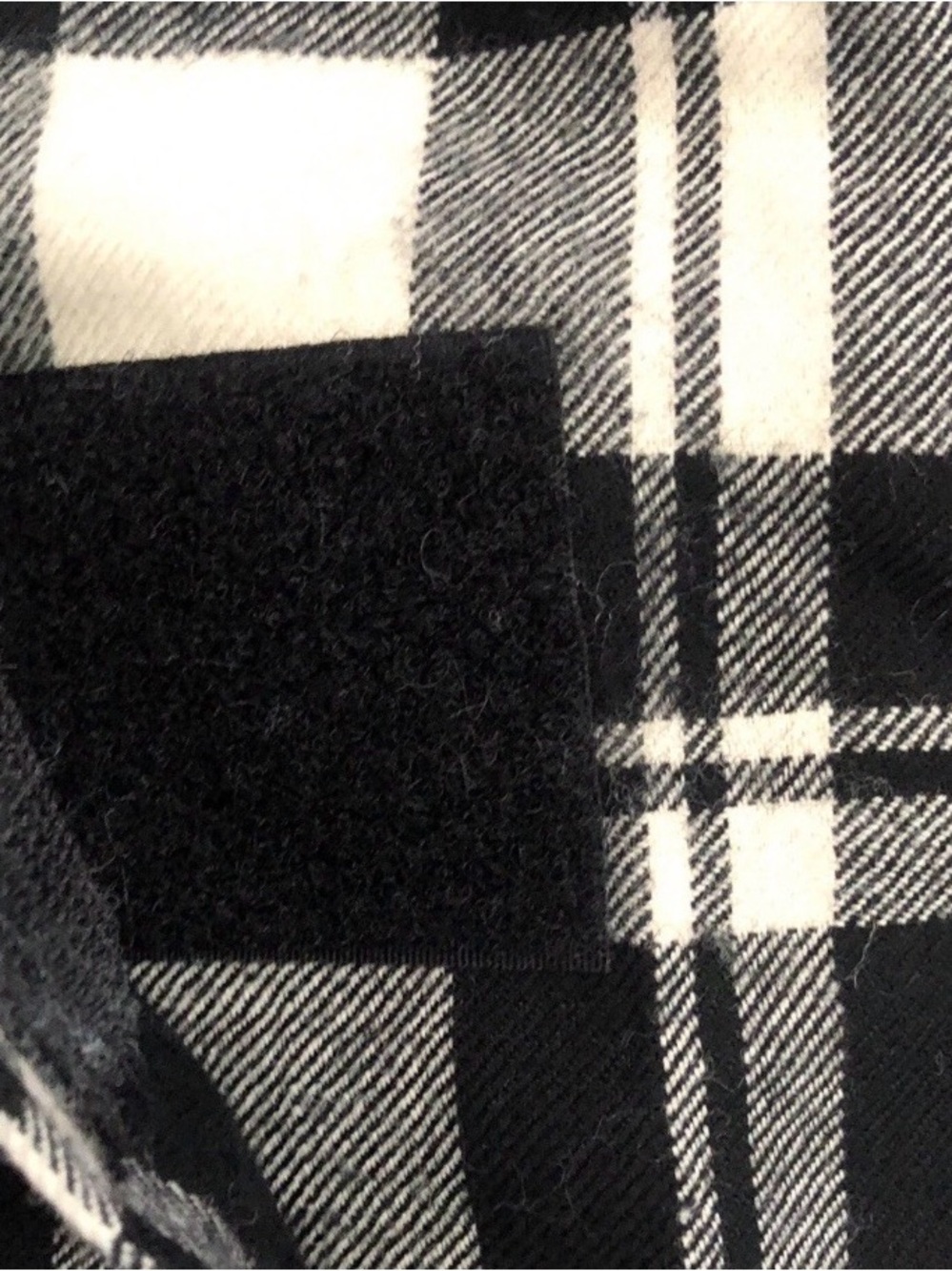 Vintage 90s Ralph Lauren Wool Plaid Maxi Wrap Skirt Tartan A-Line Black White 6 - Picture 7 of 10